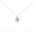 Autre Marque Collar de Diamantes Au750 Plata