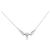 Autre Marque Collana in platino e diamanti Argento