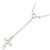 Autre Marque Collar de Cruz con Diamantes Pt900 Pt850 Plata - vista 3