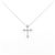Autre Marque Collana Croce con Diamanti Au750 Argento