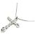 Autre Marque Collana a Croce con Diamanti Pt900 Pt850 Argento - vista 4