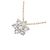 Autre Marque Collana Au750 Fiore e Diamanti Rosa - vista 3