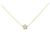 Autre Marque Au750 Blumen-Diamant-Halskette Golden