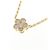 Autre Marque Au750 Blumen-Diamant-Halskette Golden - Ansicht 3