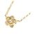Autre Marque Au750 Blumen-Diamant-Halskette Golden - Ansicht 4