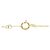 Autre Marque Au750 Blumen-Diamant-Halskette Golden - Ansicht 5