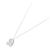 Autre Marque Collana Cuore in Oro Bianco Au750 e Diamanti Argento - vista 2