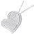 Autre Marque Collana Cuore in Oro Bianco Au750 e Diamanti Argento - vista 3