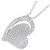 Autre Marque Collana Cuore in Oro Bianco Au750 e Diamanti Argento - vista 4