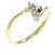 Autre Marque Au750 Kreuz-Diamantring Golden - Ansicht 2