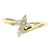 Autre Marque Au750 Kreuz-Diamantring Golden - Ansicht 3