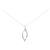 Autre Marque Collana in oro bianco K10 e diamanti Argento