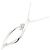 Autre Marque Collana in oro bianco K10 e diamanti Argento - vista 3