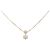 Autre Marque Au750 Blumen-Diamant-Halskette Golden