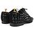 Dolce & Gabbana Scarpe Derby Dolce&Gabbana in pelle scamosciata e strass Nero - vista 6