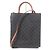 Céline Bolso Tote CELINE Vertical hippopotamus Triomphe Canvas Castaño Marrón oscuro - vista 4