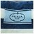 Prada Einteiler-Top aus Bio-Baumwoll-Denim mit Dreieckslogo Blau - Ansicht 6