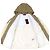 Giacca con cappuccio e zip in lana con intarsia GG di Gucci Beige Crudo - vista 3