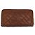 Carteira Longa de Couro Tory Burch Marrom - vista 2