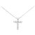 Autre Marque Collana di diamanti PT900 PT850 Argento