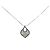 Autre Marque Au750 White Gold Diamond Necklace Silvery
