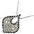 Autre Marque Au750 White Gold Diamond Necklace Silvery - view 3