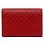 Cartera Boy Chanel trifold de piel de cordero CHANEL Roja - vista 2