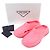 Prada Rubber Mules mit Triangle-Logo Pink - Ansicht 2