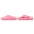 Prada Rubber Mules mit Triangle-Logo Pink - Ansicht 3