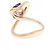 Autre Marque Anello Ponte Vecchio 750 Oro Rosa Ametista Porpora - vista 3