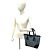 Autre Marque Christian Dior Trotter Canvas Lederhandtasche Blau Marineblau - Ansicht 2