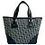 Autre Marque Christian Dior Trotter Canvas Lederhandtasche Blau Marineblau - Ansicht 3