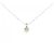 Autre Marque Collana PT1000 K18WG Diamante Argento