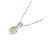 Autre Marque Collana PT1000 K18WG Diamante Argento - vista 3