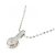 Autre Marque Collana PT1000 K18WG Diamante Argento - vista 4