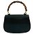 Borsa a mano 2way Gucci in pelle di lucertola Bamboo Nero - vista 3