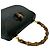 Borsa a mano 2way Gucci in pelle di lucertola Bamboo Nero - vista 4