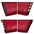 Michael Kors Leather Key Case Red - view 3