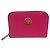 Tory Burch Robinson Leather Coin Card Case Rosa