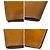 Autre Marque DAKS Leather Bifold Wallet Brown - view 4