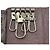 Autre Marque Crocodile Leather Coin Key Case Black - view 6