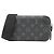 Louis Vuitton Monogram Eclipse Horizon Clutch Schultertasche Schwarz