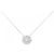 Autre Marque Diamantenhalskette PT900 PT850 Silber