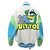 Blouson Varsity Rainbow Playground Louis Vuitton Blanc Bleu Vert - vue 2