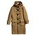 Autre Marque Abrigo largo de lana London Tradition Beige Camello