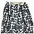 Comme Des Garcons Comme des Garçons robe de chambre Velvet Embroidery Check Wide Pants Nero - vista 4