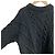 Céline Sweater de Lã e Cashmere com Tricô Aran Celine Preto - vista 2