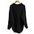 Céline Sweater de Lã e Cashmere com Tricô Aran Celine Preto - vista 3