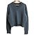16 Céline Camisola de cashmere com decote em V Celine Azul