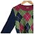 Camisola de cashmere com padrão Argyle Chanel Vermelho Verde Azul marinho - vista 2
